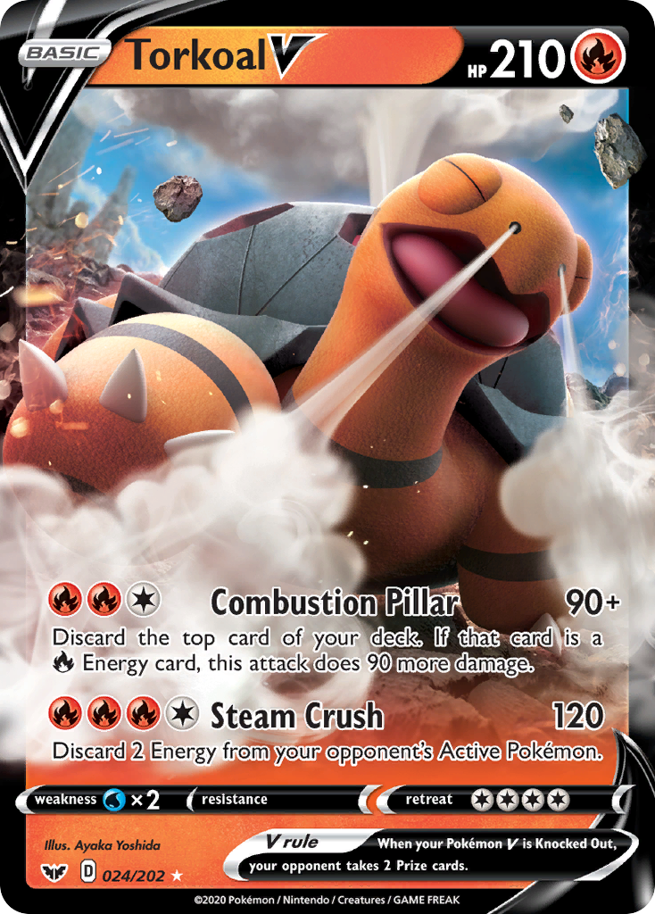 Torkoal V 24/202 Sword & Shield