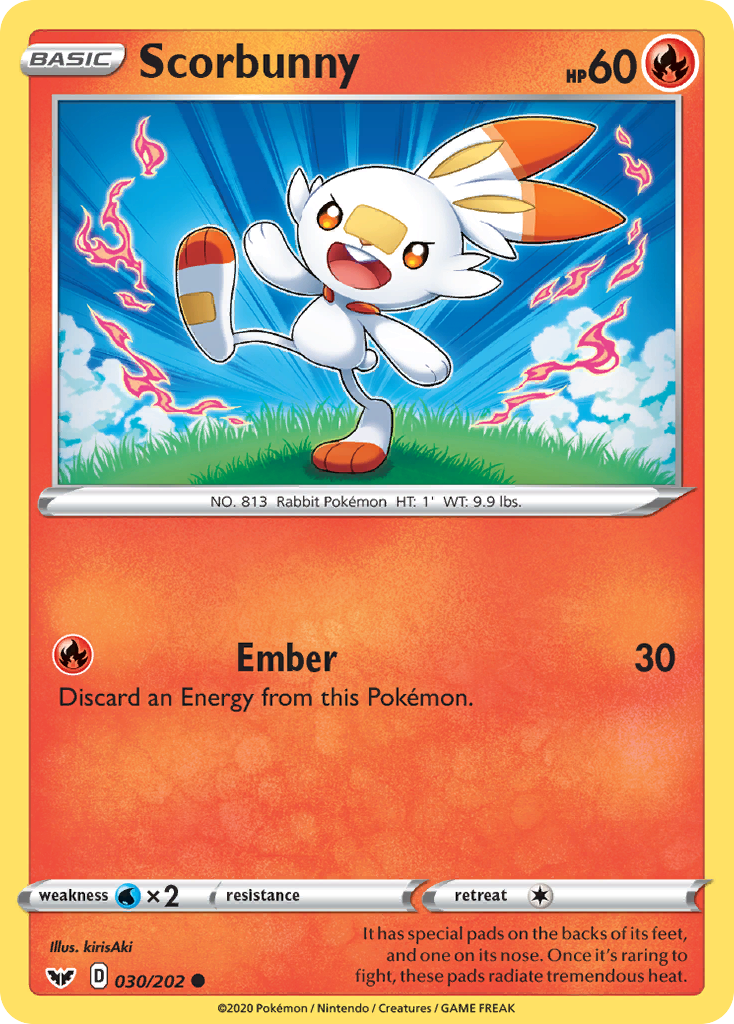Scorbunny 30/202 Sword & Shield