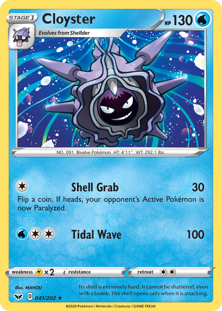Cloyster 41/202 Sword & Shield
