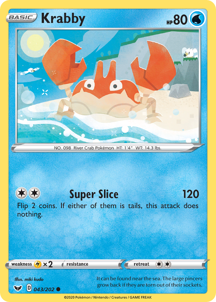 Krabby 43/202 Sword & Shield