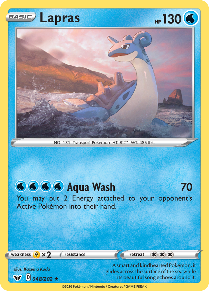 Lapras 48/202 Sword & Shield