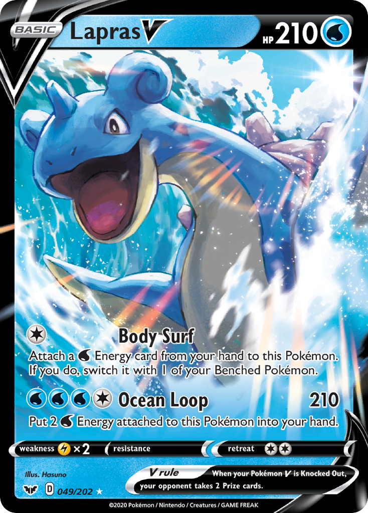 Lapras V 49/202 Sword & Shield