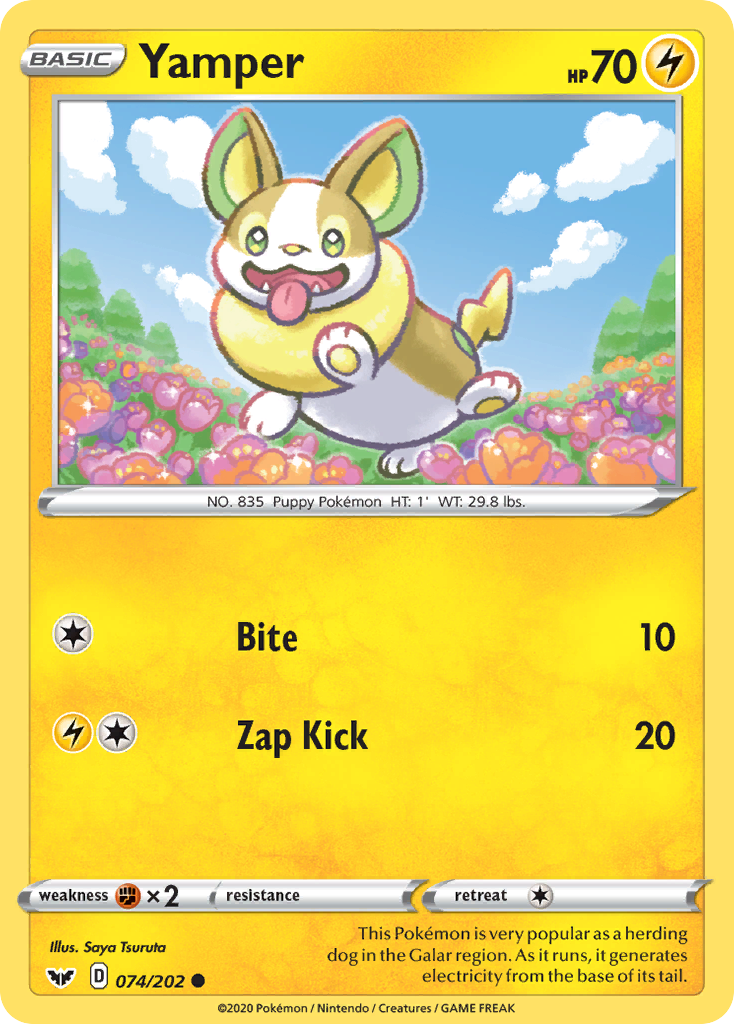 Yamper 74/202 Sword & Shield