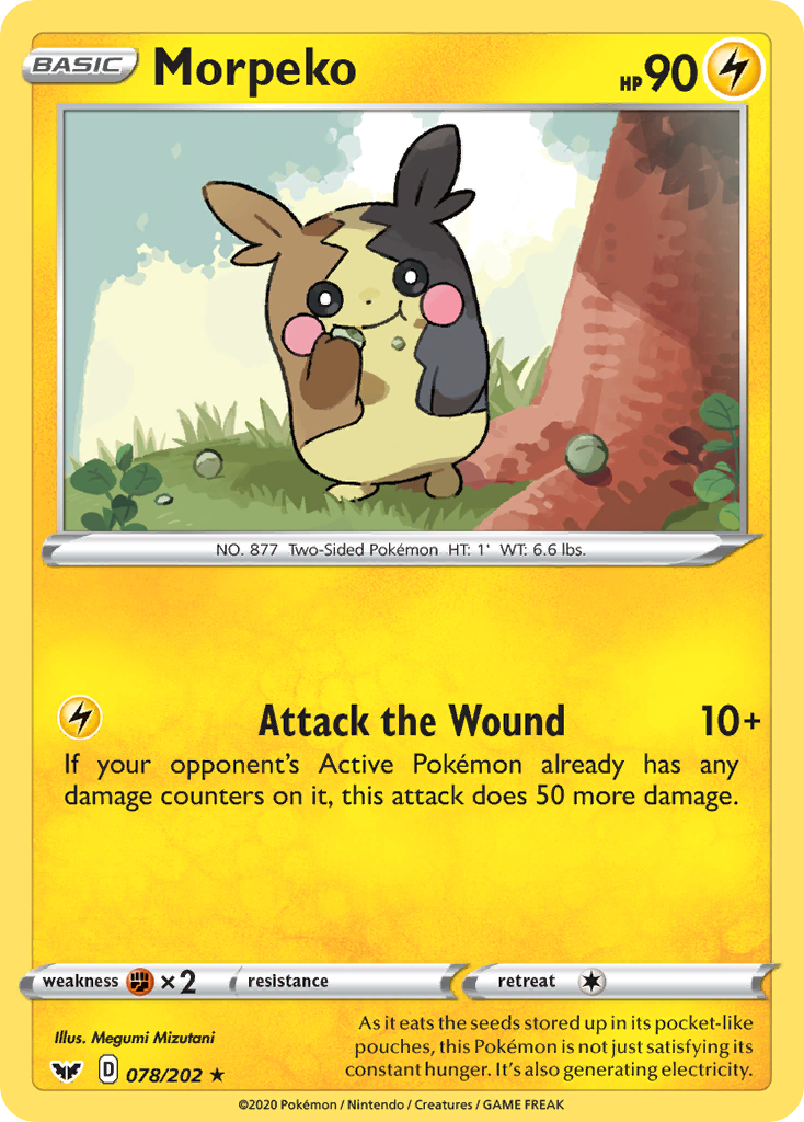 Morpeko 78/202 Sword & Shield