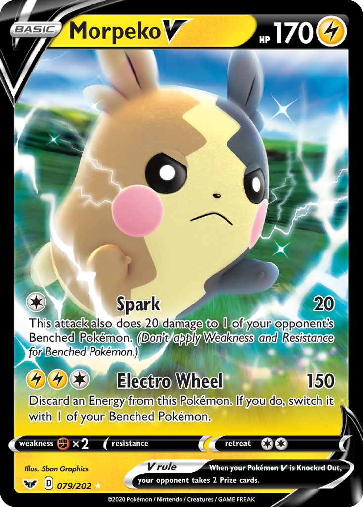 Morpeko V 79/202 Sword & Shield