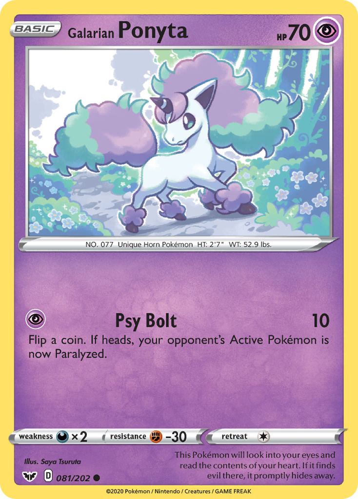 Galarian Ponyta 81/202 Sword & Shield