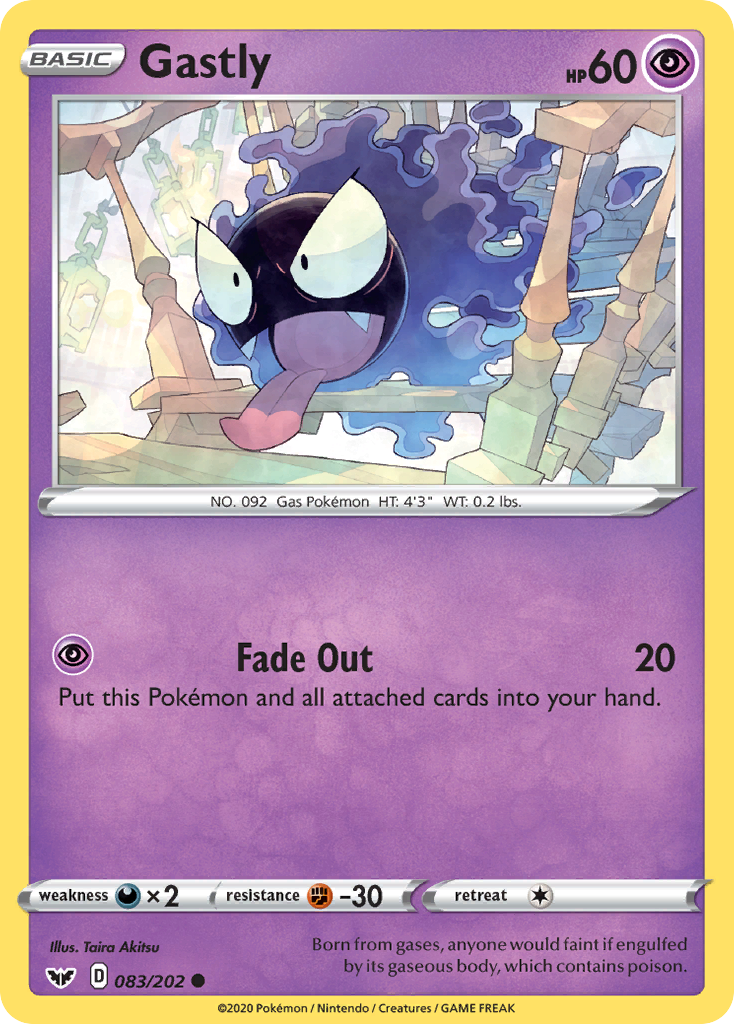 Gastly 83/202 Sword & Shield