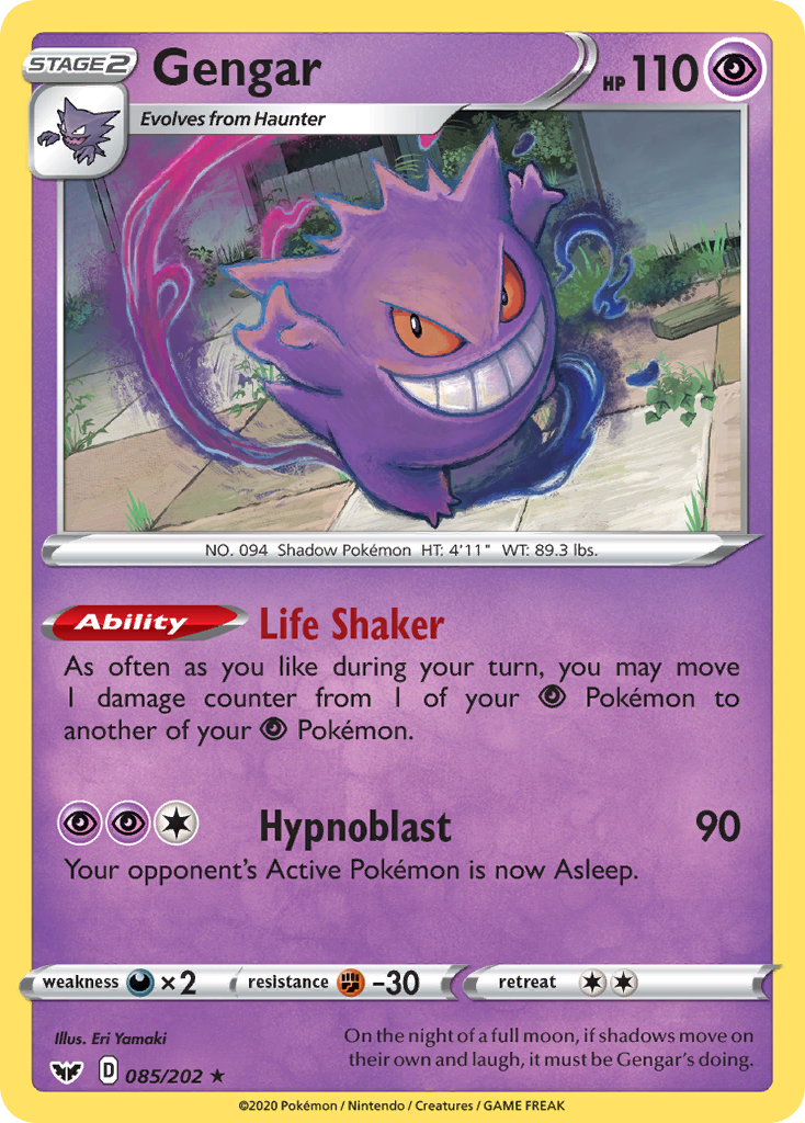 Gengar 85/202 Sword & Shield