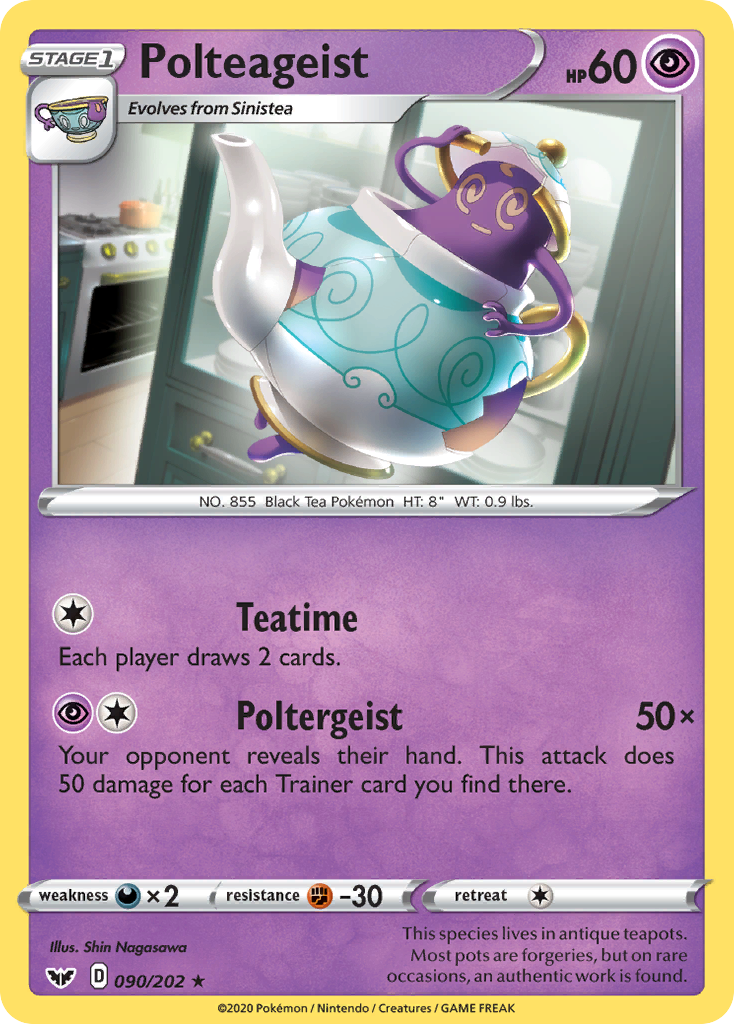 Polteageist 90/202 Sword & Shield