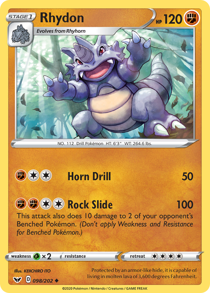 Rhydon 98/202 Sword & Shield