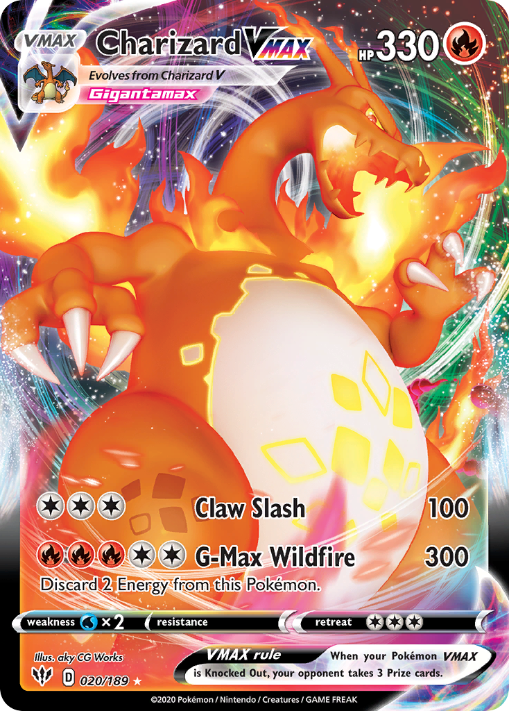 Charizard VMAX 20/189 Darkness Ablaze