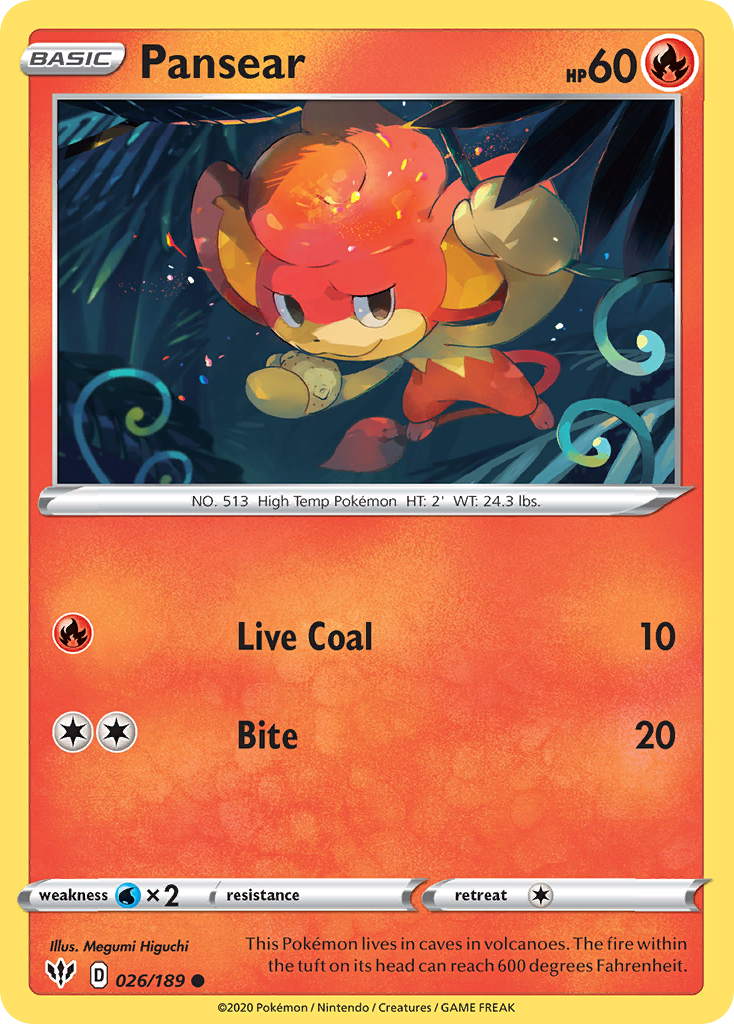 Pansear 26/189 Darkness Ablaze