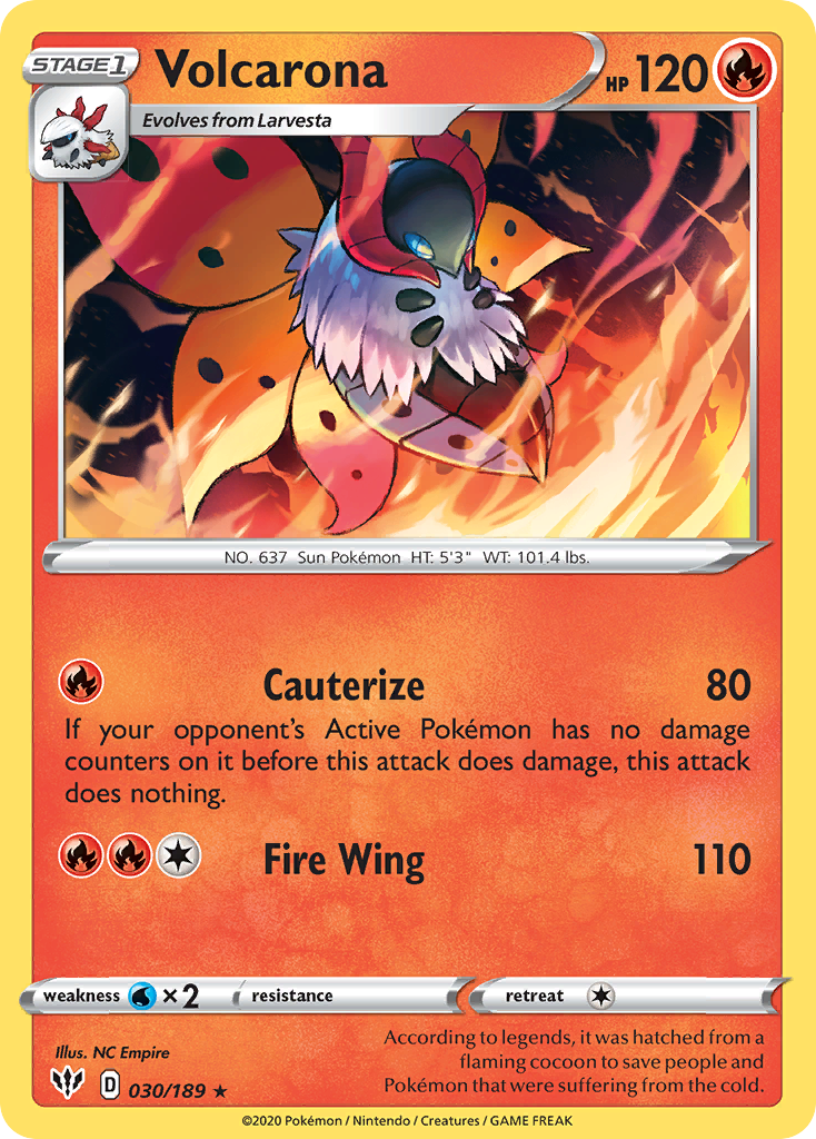 Volcarona 30/189 Darkness Ablaze