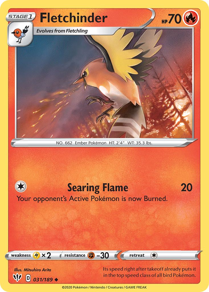 Fletchinder 31/189 Darkness Ablaze