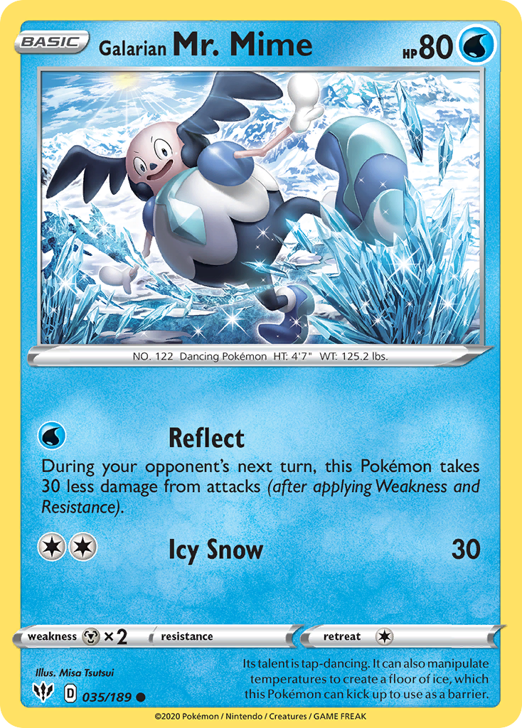 Galarian Mr. Mime 35/189 Darkness Ablaze
