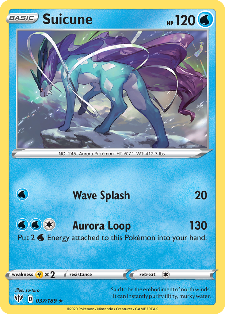 Suicune 37/189 Darkness Ablaze