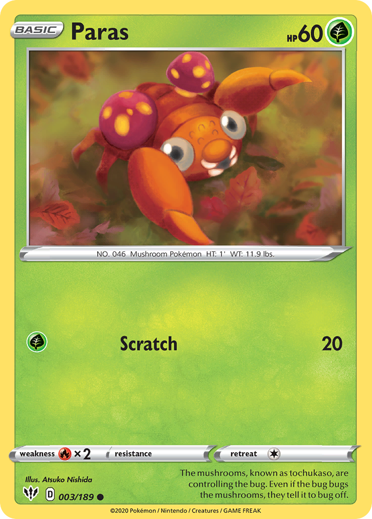 Paras 3/189 Darkness Ablaze
