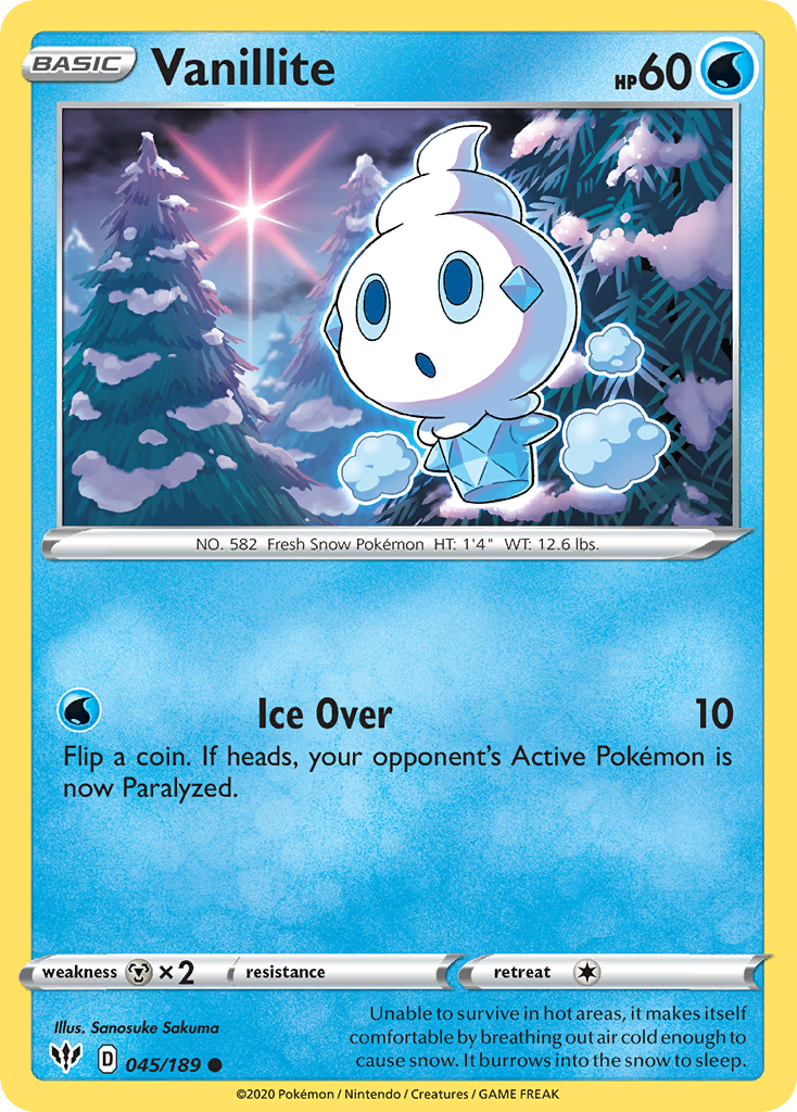 Vanillite 45/189 Darkness Ablaze
