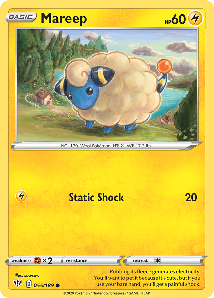 Mareep 55/189 Darkness Ablaze