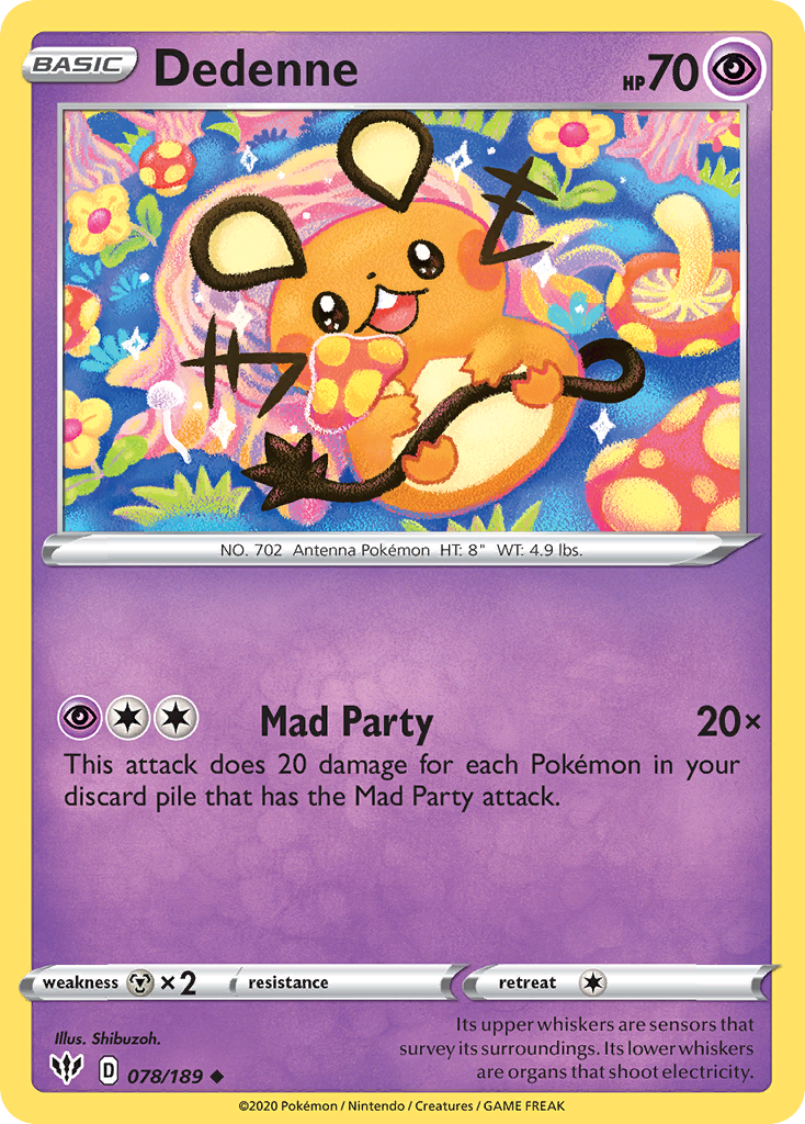 Dedenne 78/189 Darkness Ablaze