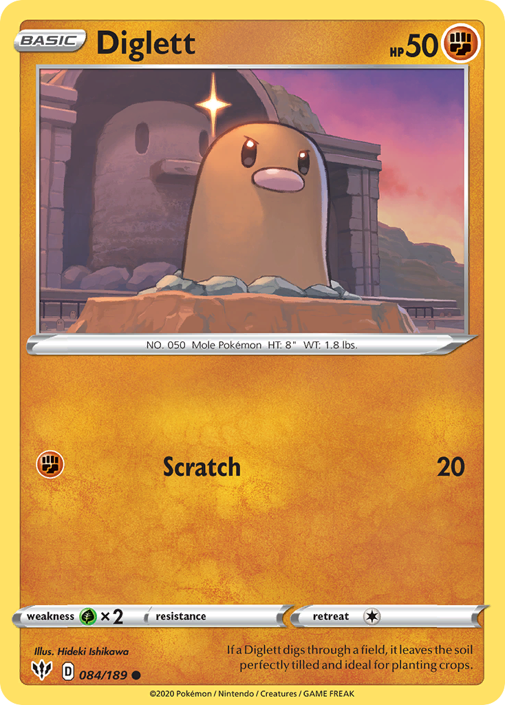 Diglett 84/189 Darkness Ablaze