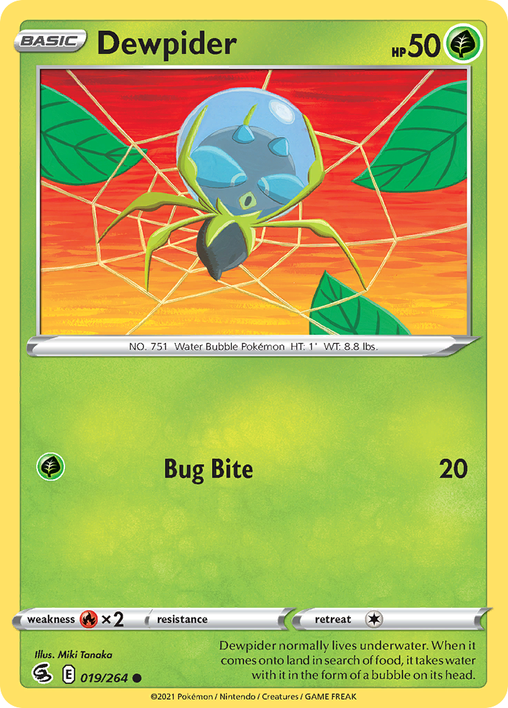 Dewpider 19/264 Fusion Strike