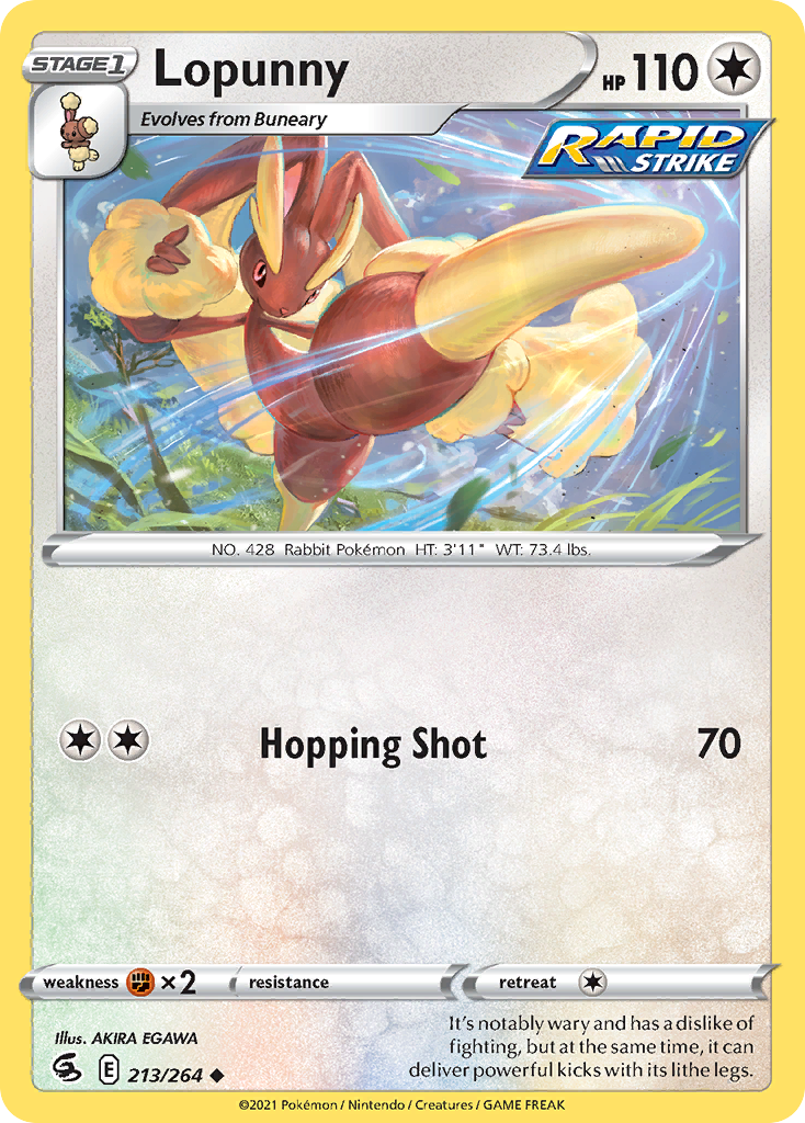 Lopunny 213/264 Fusion Strike