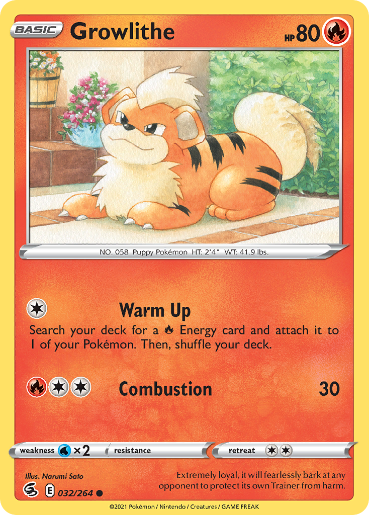 Growlithe 32/264 Fusion Strike