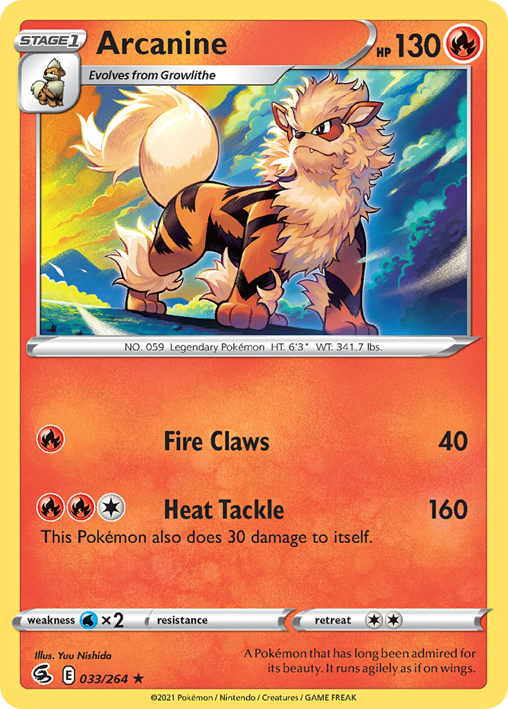 Arcanine 33/264 Fusion Strike