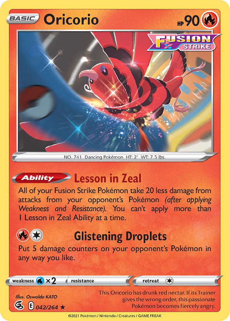 Oricorio 42/264 Fusion Strike