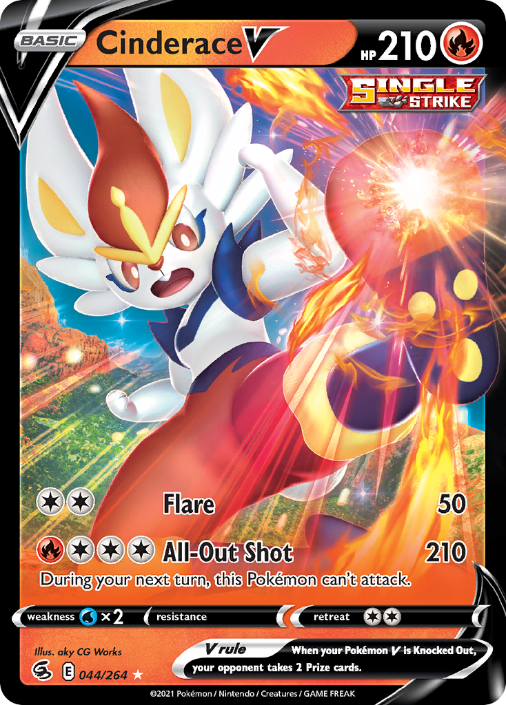 Cinderace V 44/264 Fusion Strike