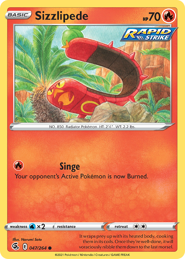 Sizzlipede 47/264 Fusion Strike