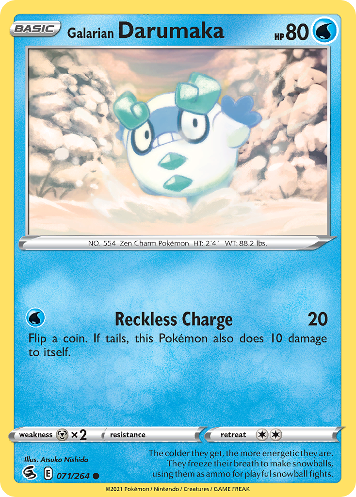 Galarian Darumaka 71/264 Fusion Strike