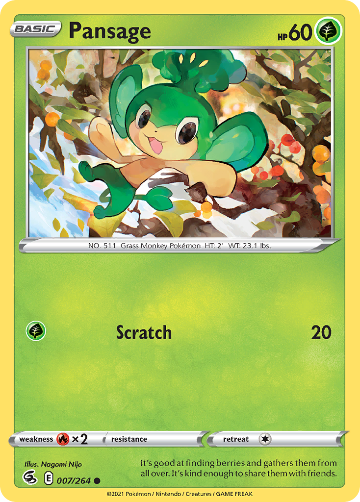 Pansage 7/264 Fusion Strike